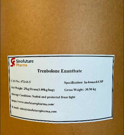 Proizvajalec in dobavitelj Suprepharmagroup – Testosteron Enanthate (CAS 315-37-7) API farmacevtske kakovosti s stabilno ceno na svetovnem trgu pri 420 USD/kg–480/kg. Cena kilograma 480 USD/kg, cena 100 kg razsutega tovora 460 USD/kg.