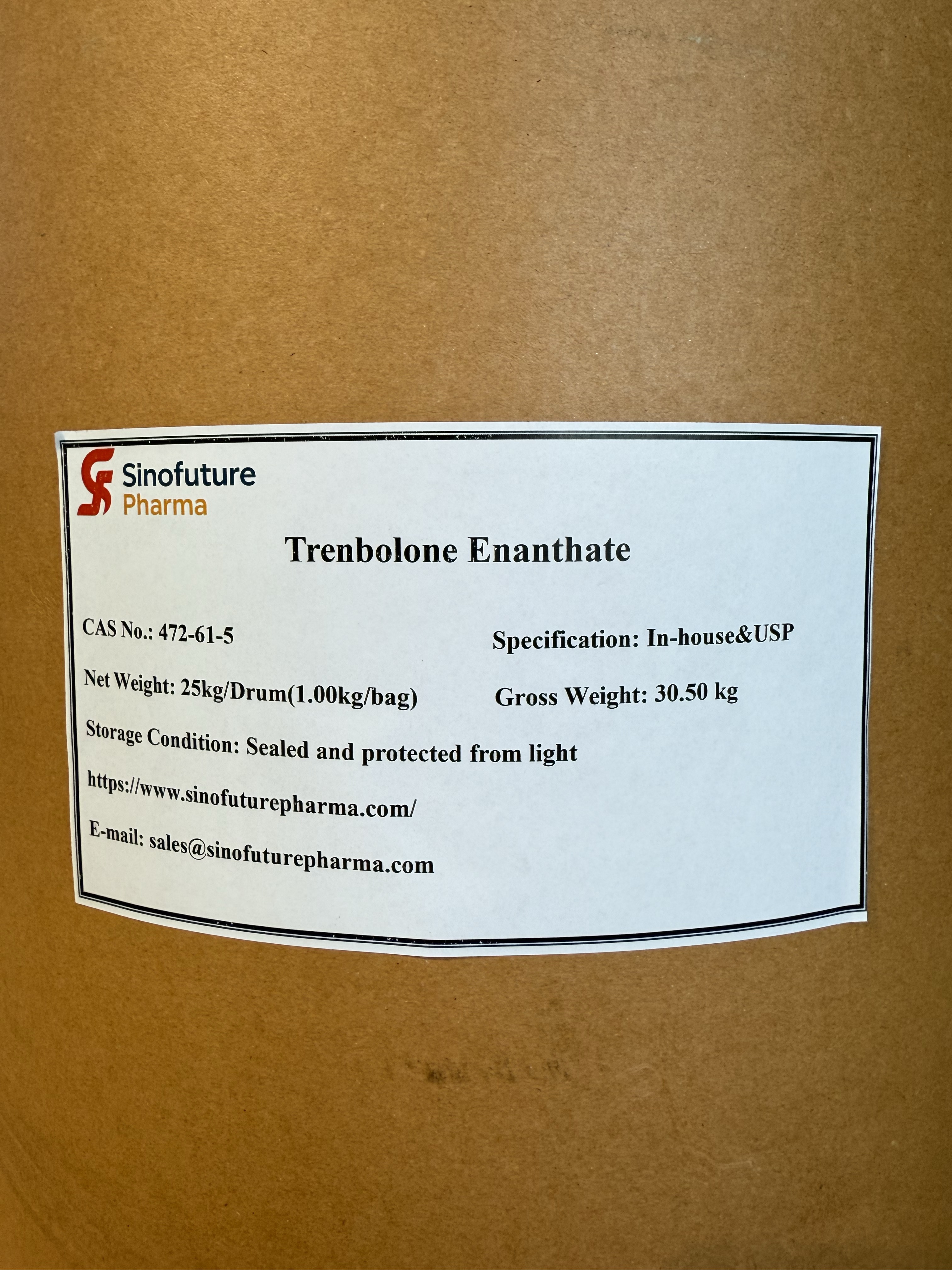 Trenbolon Enanthate CAS št. 10161-35-8 Proizvajalec | SINOFUTURE PHARMA Prednostni dobavitelj